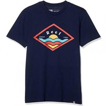 Reef Sunny tee T-shirt, Azul (Navy Nav), Talla L para Hombre
