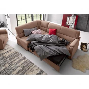 SIT & MORE Pisa L-Form Sofa mit Bettfunktion