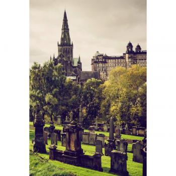Glasgow Necropolis Canvas Print 50 × 75 cm – CALVENDO Premium Textile
