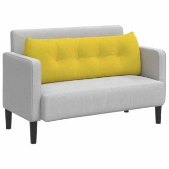 Coussin jaune clair 140×24×50 cm en tissu – vidAXL
