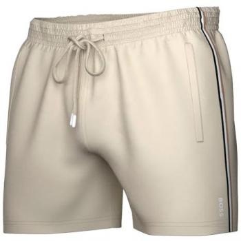 Pantaloncini di Tuta Bassa Boss Iconic in Nero/Bianco