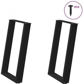 Base de Mueble Torana 2 Unidades, Acero Negro 50x73 cm