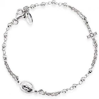 Bracciale Amen Unisex BROBZ3  Argento Argento Zirconia