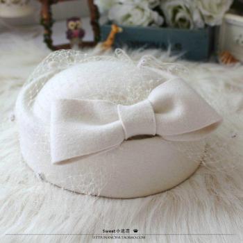 Classic Bowler Veil Women Hat