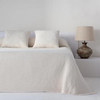 Colcha Jacquard Algodón Beige 300x270 para Cama 200