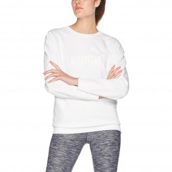 PUMA Damen ESS No.1 Crew Sweatshirt M weiß