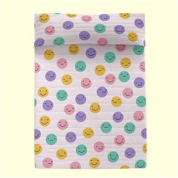 Colcha Funny Faces 100% Poliéster Fabricada en España