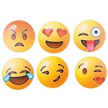 Holz‑Smile Untersetzer – 6er Pack, passt zu allen Gläsern