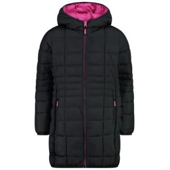 CMP Mädchen Steppjacke mit fester Kapuze, grau, Größe 164
