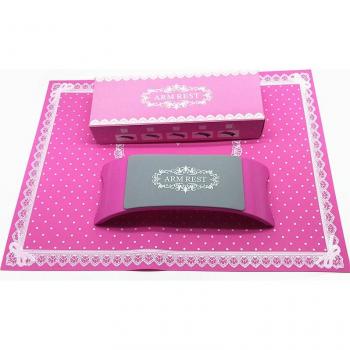 Coussin main silicone, support dentelle, outil manucure