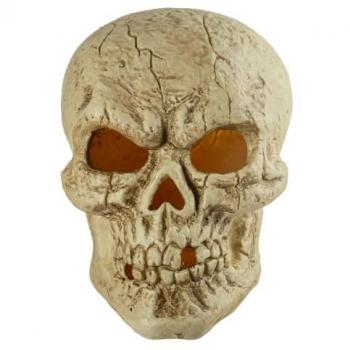 Totenkopf Deko mit Farbwechsel LED 30cm