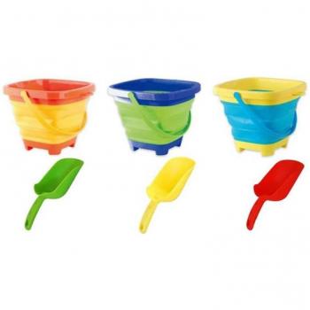 Portable Beach Bucket and Shovel Set