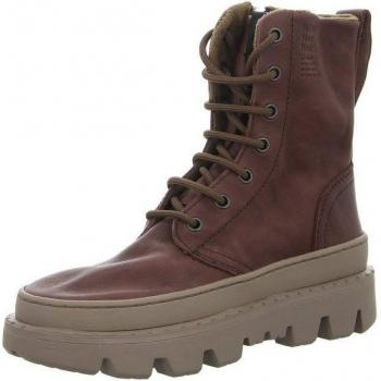 Satorisan Unalome‑Schnürstiefel in Erdbeerbraun