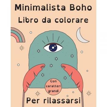 Harrett, Marc: Boho Minimalista Libro de Colorear con Letra Grande para Relajarse