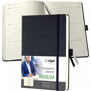 SIGEL Conceptum Wochenkalender 2023/2024, A5, 18 Monate