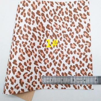 Leopard Print Soft Felt Leather A4 21x29CM