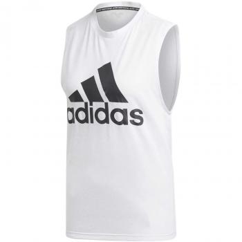 Adidas Damen Fitness-Tank W MH BOS, Blanco/Negro, 2XS