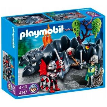 Playmobil Set Roca del Dragón con Caballeros 4147
