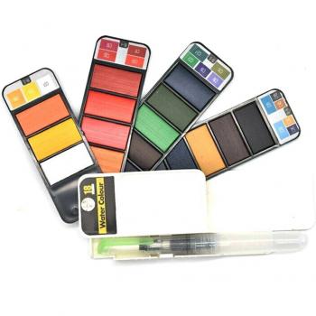 Portable Watercolor Paint Set 42 Colors