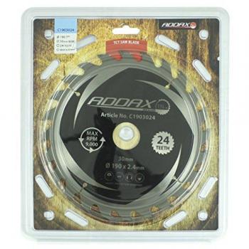 Timco C1903024 General Purpose Circular Saw Blade – 190×30×24T (Clamshell)