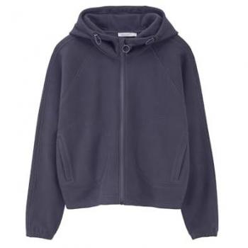 ACTIVE COMFORT Softfleece Jacke in lila von hessnatur