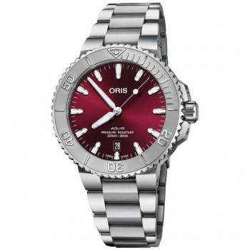 Oris Aquis Date Relieve Hombre Buzo Automático Esfera Rojo Ref. 01-733-7766-4158