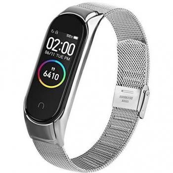 Senka Pulsera de Metal Compatible con Xiaomi Mi Band 4 y Mi Band 3