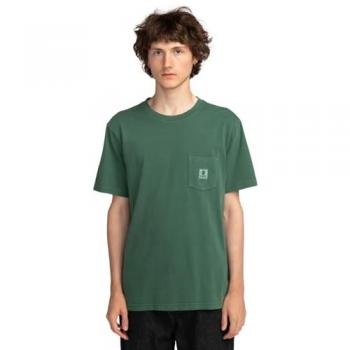 Short Sleeve Green Basic Pocket T‑Shirt L – Elykt00118
