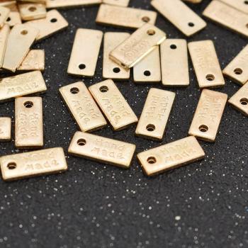 Gold Color Alloy Metal Tags for Sewing
