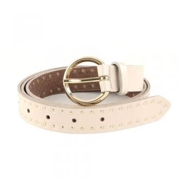 Vanzetti Premium Leather Belt – Beige, 100 cm Length