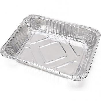 50 pièces de carton rectangulaire jetable en aluminium