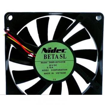 Ventilateur NIDEC 80mm D08R-20TH 3 fils