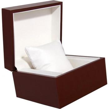 Vintage Red Wooden Jewelry Showcase Box