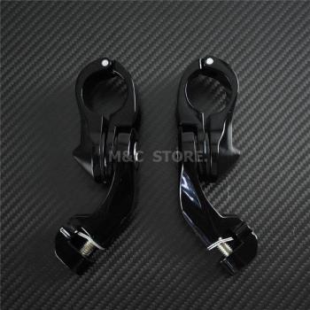 32mm Black Foot Pegs for Harley and Suzuki Highway Bars