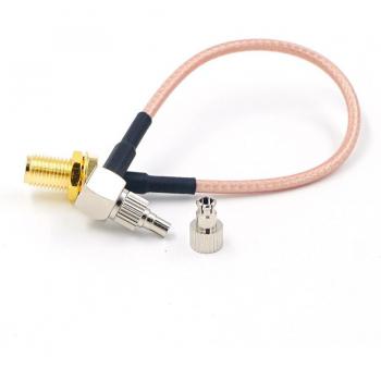 Dual‑Stecker SMA zu CRC9/TS9 Adapter – RF Koaxialkabel RG316 30 cm