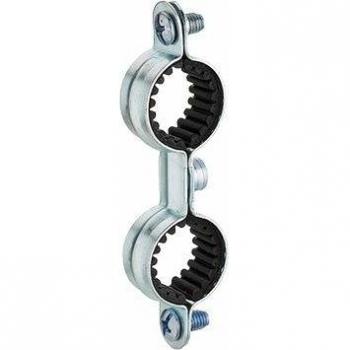 Collier de fixation isophonique double pour tube cuivre Ø16 x5 NOYON & THIEBAULT