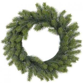 Couronne de Noël en PVC Vert 41 cm