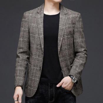 Veste Hommes Style Décontracté à Carreaux
