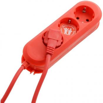 Multiprise rouge avec 3 prises Bachmann Smart
