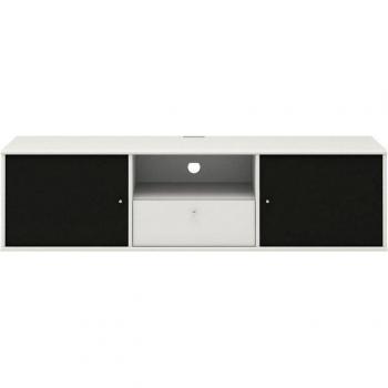 Hammel Mistral Medienmöbel – Weißes TV-Board mit Schallabsorber-Tür