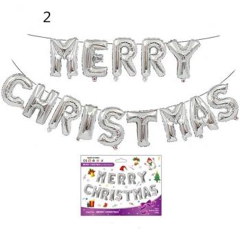 Alphabet Ballons für Weihnachten