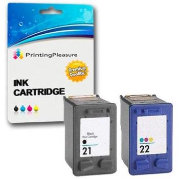 HP 21XL & 22XL Remanufactured Ink Cartridges for Deskjet 3940 F2280 F380 F4180 D1460 D2360 D2460 Officejet 4315 PSC 1410