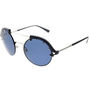 Versace 525180 Silver‑Blue Blended Sunglasses V0VE4337