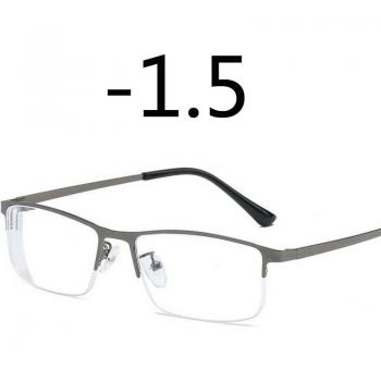 Aleación Hombre Gafas Miopía Cuadradas Antiluz Azul
