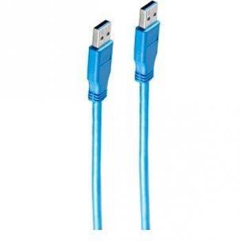 Cable USB 3.0 SHIVERPEAKS, conector A a conector A, 1 metro, color azul