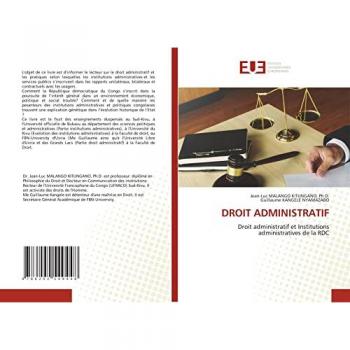 DROIT ADMINISTRATIF: Droit administratif et Institutions administratives de la RDC