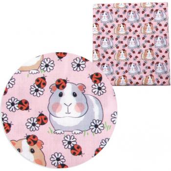 Coton et Polyester Patchwork Cochon d'Inde 50x140cm
