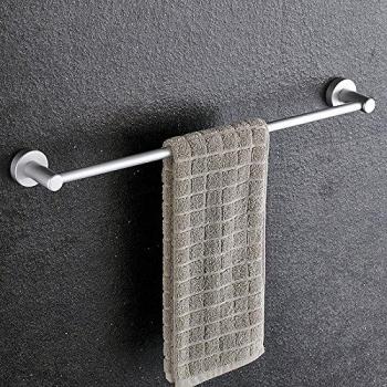 ZLYAYA Slim Aluminum Towel Bar for Shelves