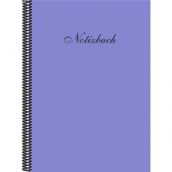 Kariertes Notizbuch DINA 4, veilchenblau