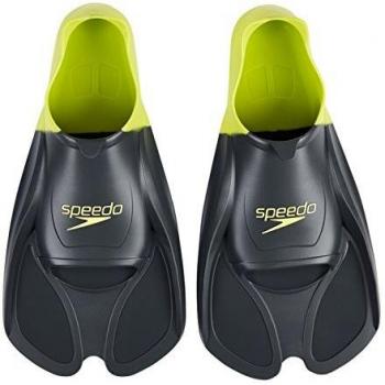 Speedo Biofuse Aqua-Flossen Erwachsener – Grau & Grün (42/43)